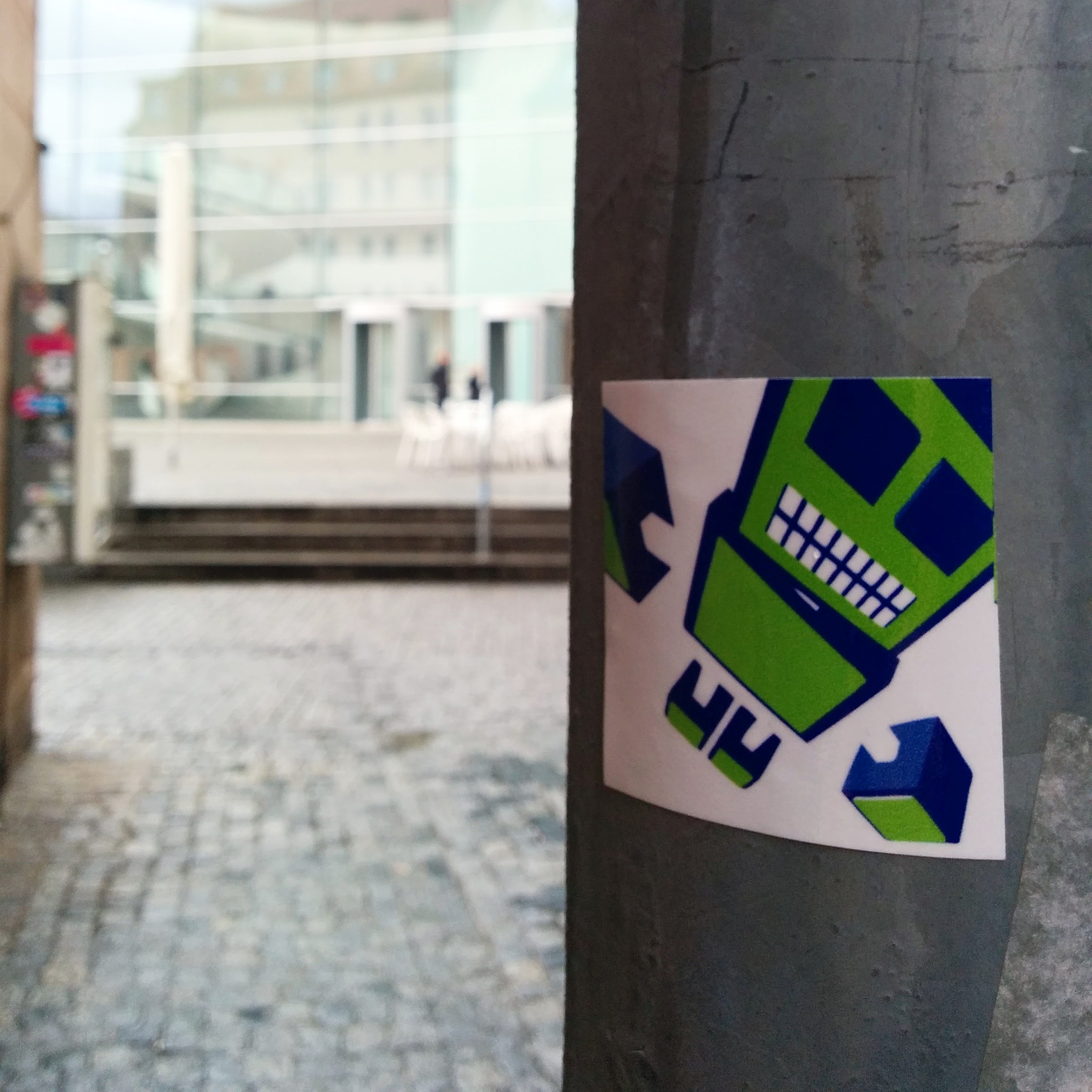 Street art stickers by noizybutpurple, Zürich